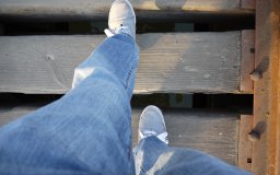 walking on train tracks bridge