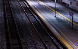 amtrak train station night emeryville