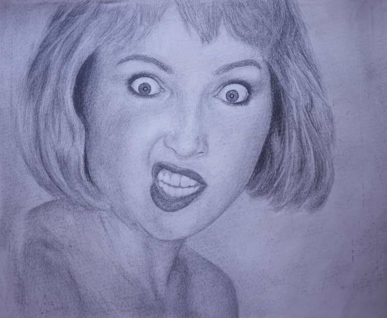 charcoal drawing portrait photo