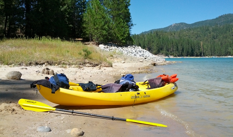 Kayaking at Shaver Lake