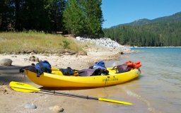 Kayaking at Shaver Lake