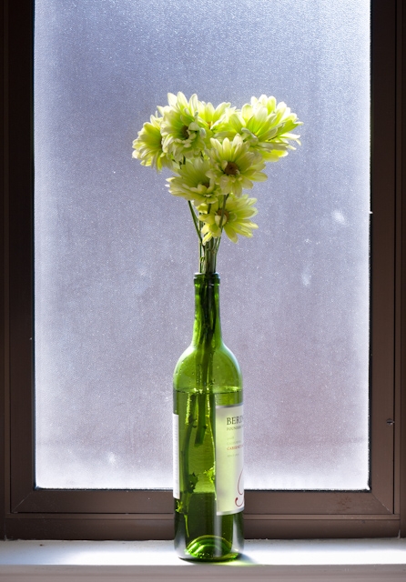 flowers framed portrait